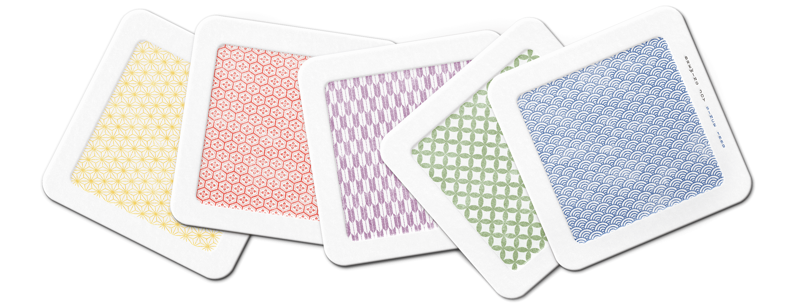 Sakari Sake branding letterpress coasters design premium drinks brand Japanese Nihonsakari