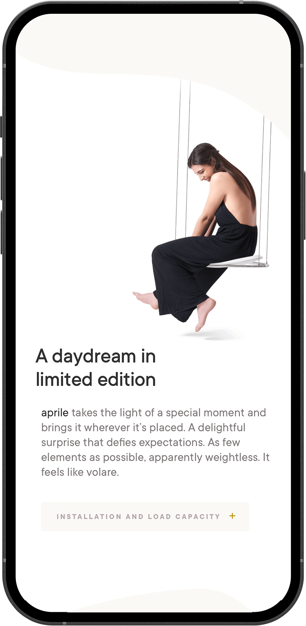 aprile bespoke web design for mobile devices